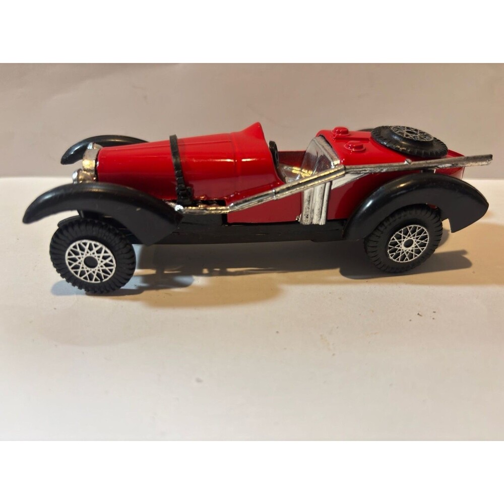 Vintage Red Roadster Diecast Toy Car No. S 817